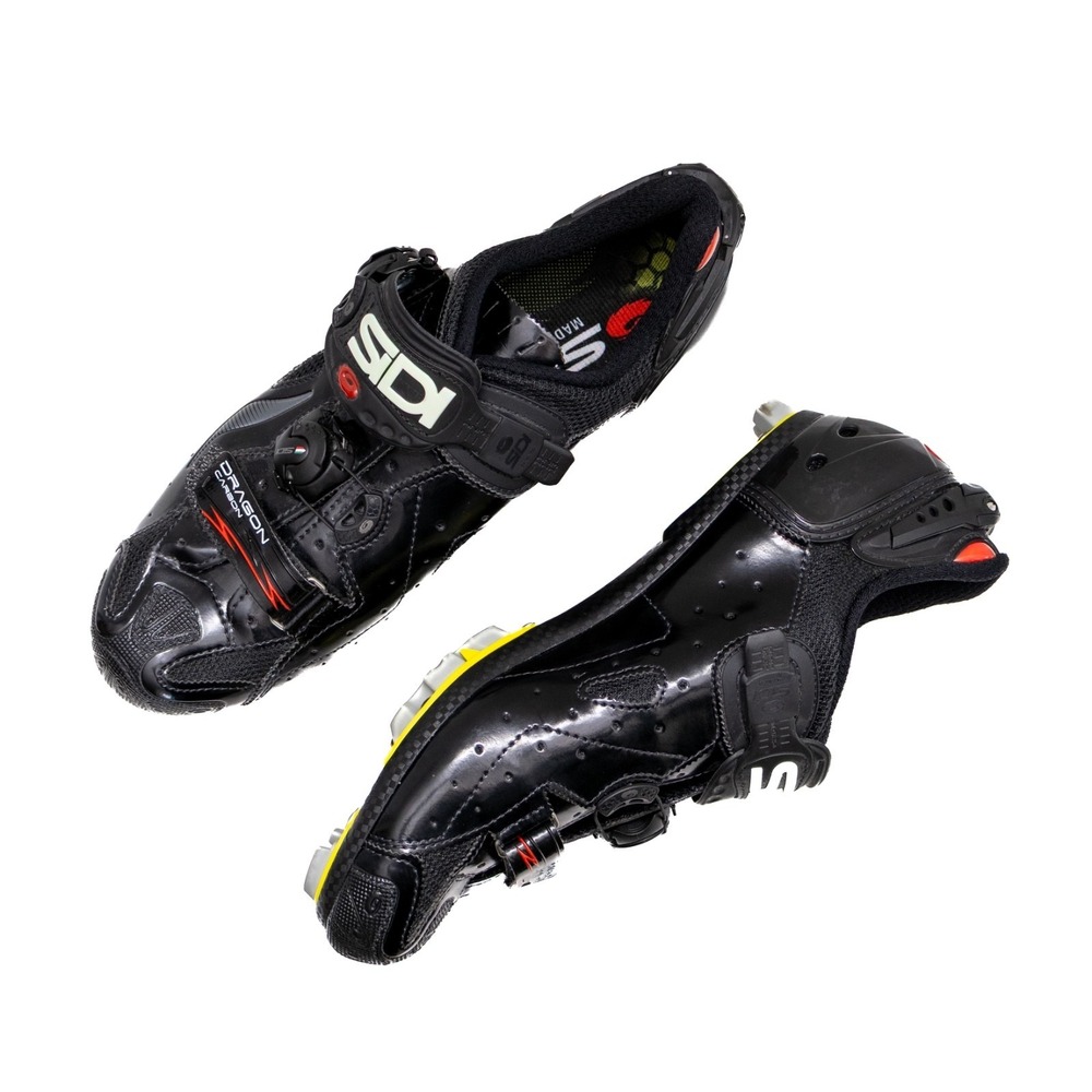 SiDi Dragon 4 carbon SRS mountain mesh 2-bolt Mens MTB CX shoes‎ EU 43.5 US 10.5